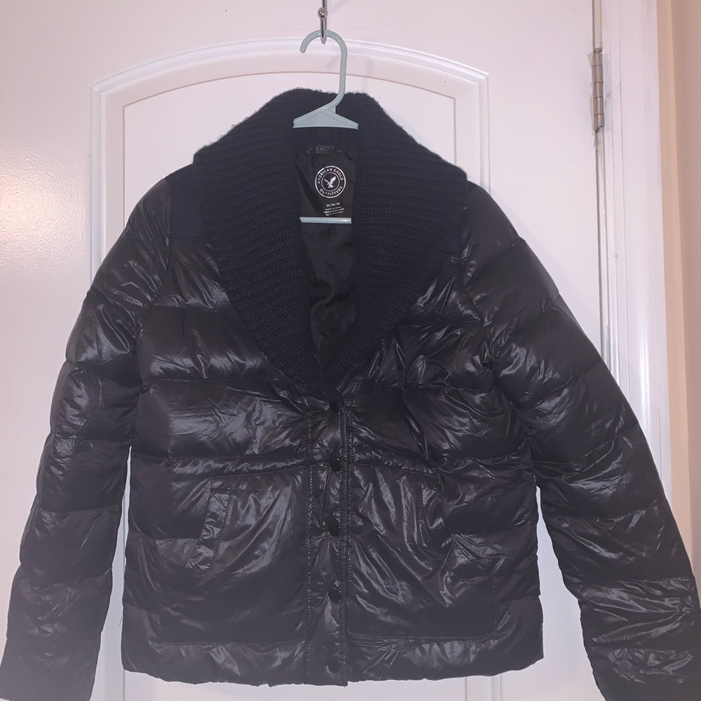 American Eagle Outfitters Black Winter Jacket Size M NEW
